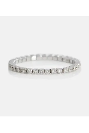Shay Ring Single Thread aus 18kt Weißgold mit Diamanten
