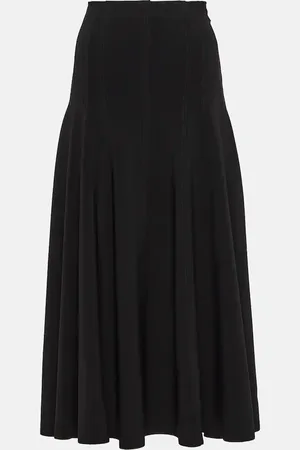 Norma Kamali High-Rise-Midirock Grace aus Jersey