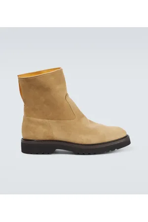 Auralee Ankle Boots aus Veloursleder