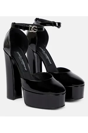 Dolce & Gabbana Plateau-Pumps aus Lackleder