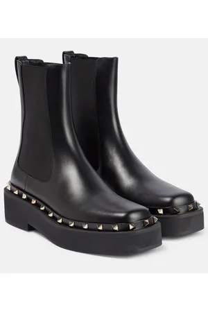 VALENTINO GARAVANI Chelsea Boots Rockstud aus Leder