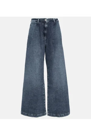 AG Jeans High-Rise Wide-Leg Jeans Stella