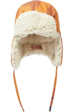 Tiny Cottons Bedruckte Mütze mit Faux Shearling
