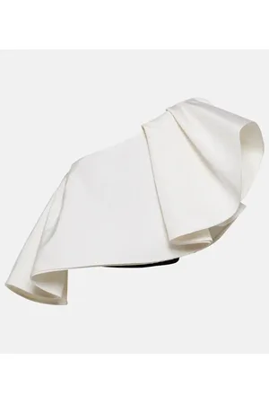 Carolina Herrera One-Shoulder-Top aus Seide