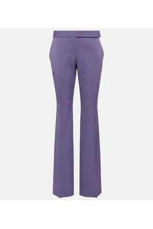 Stella McCartney Low-Rise-Hose aus einem Wollgemisch