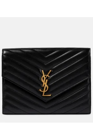 Saint Laurent Clutch Cassandre aus Matelassé-Leder
