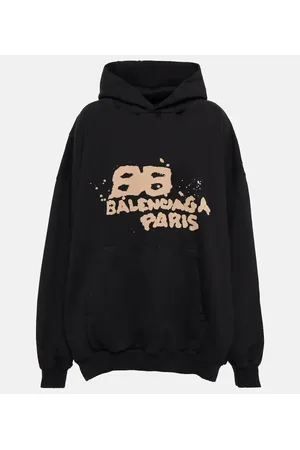 Balenciaga Oversize-Hoodie aus Baumwolle