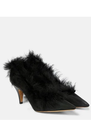 Khaite Pumps River aus Mesh und Shearling