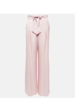GABRIELA HEARST High-Rise Wide-Leg Hose aus Seide
