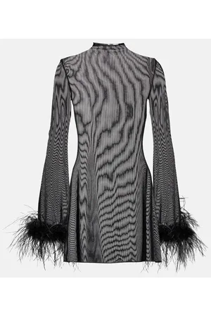 Oseree Oséree Minikleid mit Federn