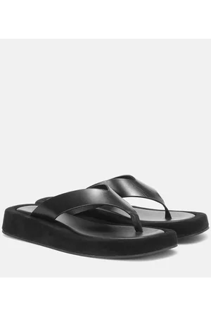 The Row Sandalen Ginza mit Veloursleder