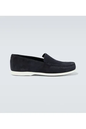 Manolo Blahnik Slip-Ons Monaco aus Veloursleder