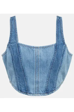 Frame Top aus Denim