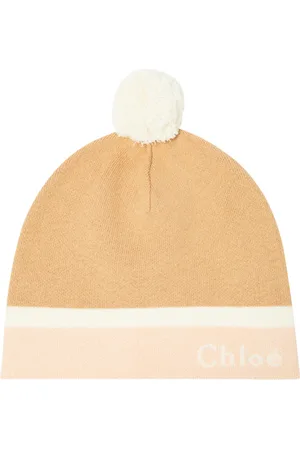 Chloé Chloé Kids Beanie aus Baumwolle und Wolle