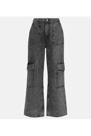Ganni High-Rise Cargo-Jeans