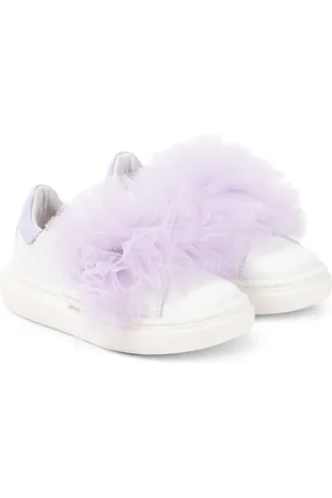 MONNALISA Sneakers aus Leder mit Tüll