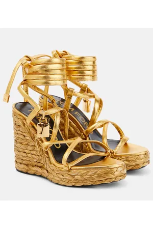 Tom Ford Wedge-Sandalen Padlock aus Leder