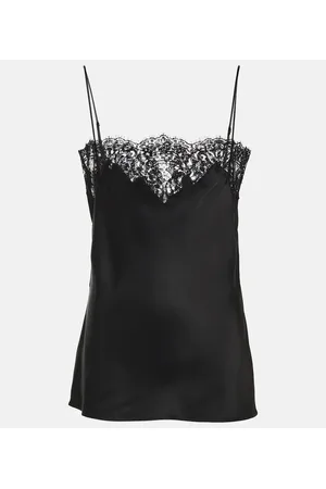 Stella McCartney Top aus Satin und Spitze