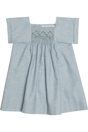 BONPOINT Baby Kleid Pais aus Baumwolle und Wolle