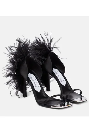 AREA X Sergio Rossi Sandalen Amazona mit Federn