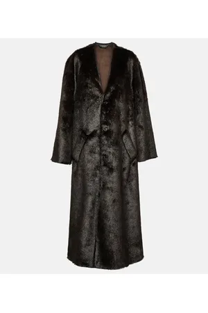 Balenciaga Mantel aus Faux Fur