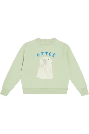 The Animals Observatory Sweatshirt Bear aus Baumwoll-Jersey