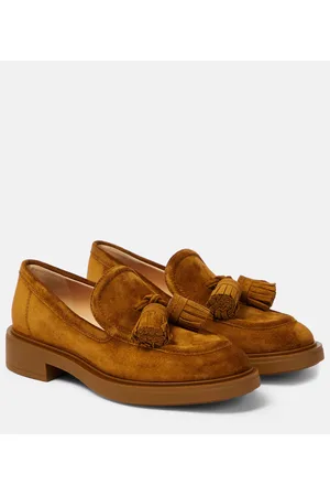 Gianvito Rossi Loafers aus Veloursleder
