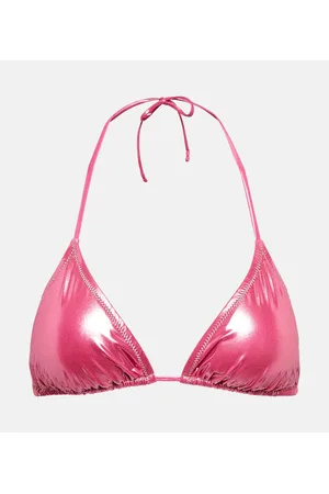 Reina Olga Bikini-Oberteil Love aus Lamé