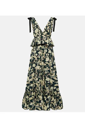 Agua by Agua Bendita Maxikleid Infinito Perla aus Baumwolle