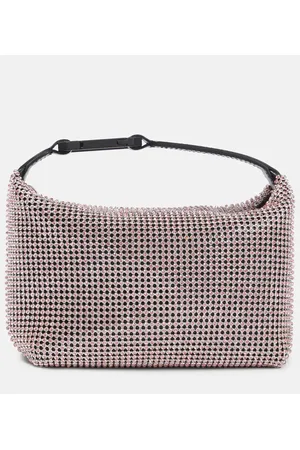 Eera Eéra Clutch Moonbag aus Leder mit Kristallen