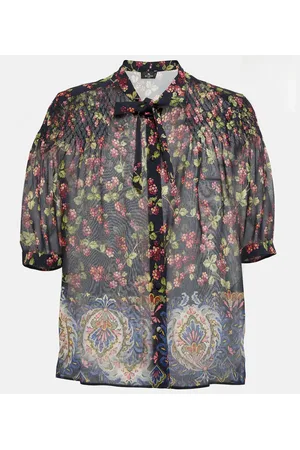 Etro Bedrucktes Top aus Seide