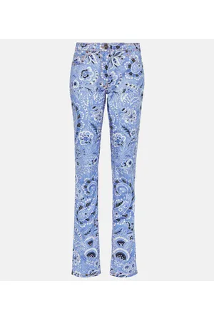 Etro Bedruckte High-Rise Skinny Jeans