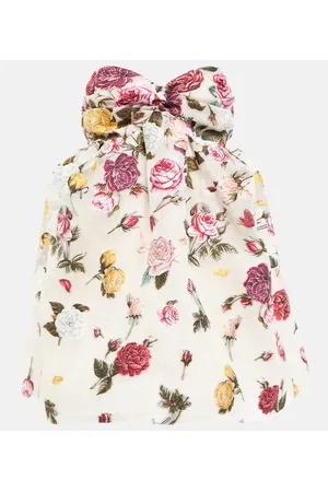 Oscar de la Renta Bedrucktes Minikleid aus Fil Coupé
