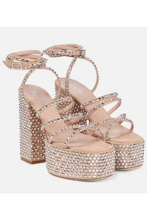 PARIS TEXAS Verzierte Plateausandalen Holly Evita