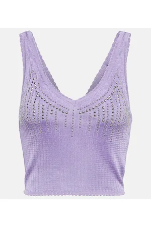 Paco rabanne Cropped-Top aus Strick