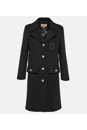 Gucci Mantel Double G aus Wolle