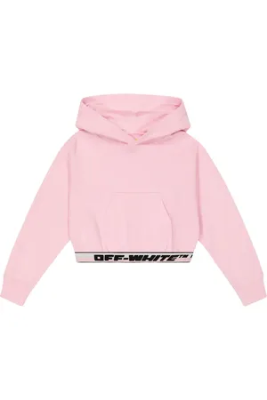 OFF-WHITE Cropped-Hoodie aus Baumwoll-Jersey