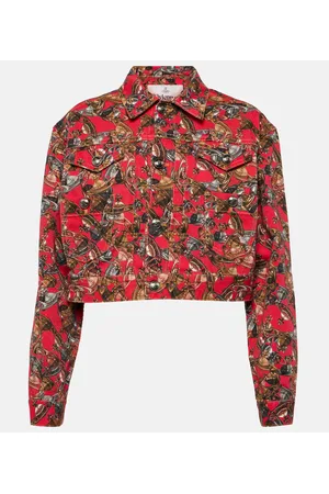 Vivienne Westwood Bedruckte Cropped-Jeansjacke