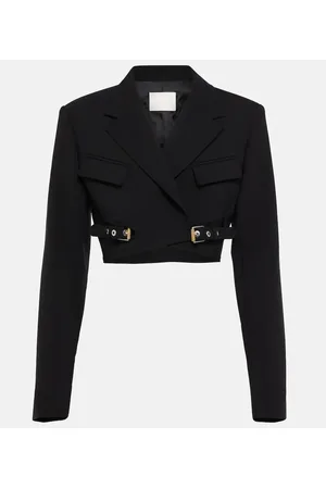 DION LEE Cropped-Blazer Interlock