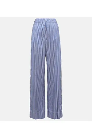 Burberry High-Rise-Hose aus Seide