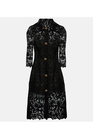 Oscar de la Renta Midikleid aus Spitze