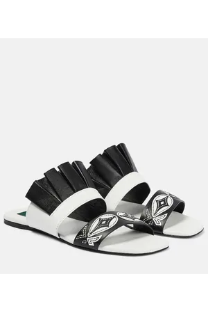 Puccini Bestickte Sandalen aus Leder
