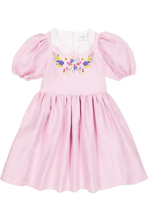 PAADE Besticktes Kleid aus Leinen