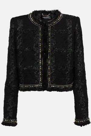 VERSACE Verzierte Jacke aus Tweed