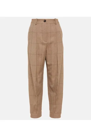 Loro Piana High-Rise-Hose Aniston aus Kaschmir