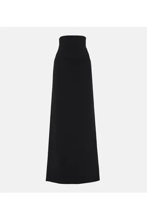 Salvatore Ferragamo High-Rise-Maxirock aus einem Wollgemisch