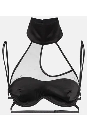 Didu Bralette aus Satin und Mesh
