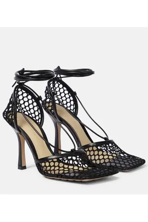 Bottega Veneta Pumps Stretch aus Mesh und Leder