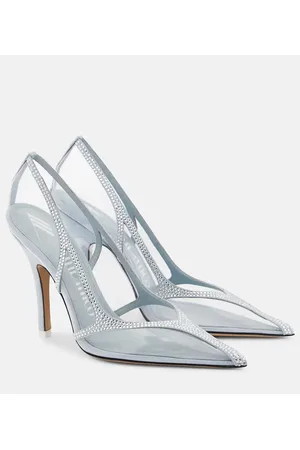The Attico Pumps Venus Chrome mit Kristallen