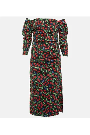 Carolina Herrera Midikleid aus einem Baumwollgemisch